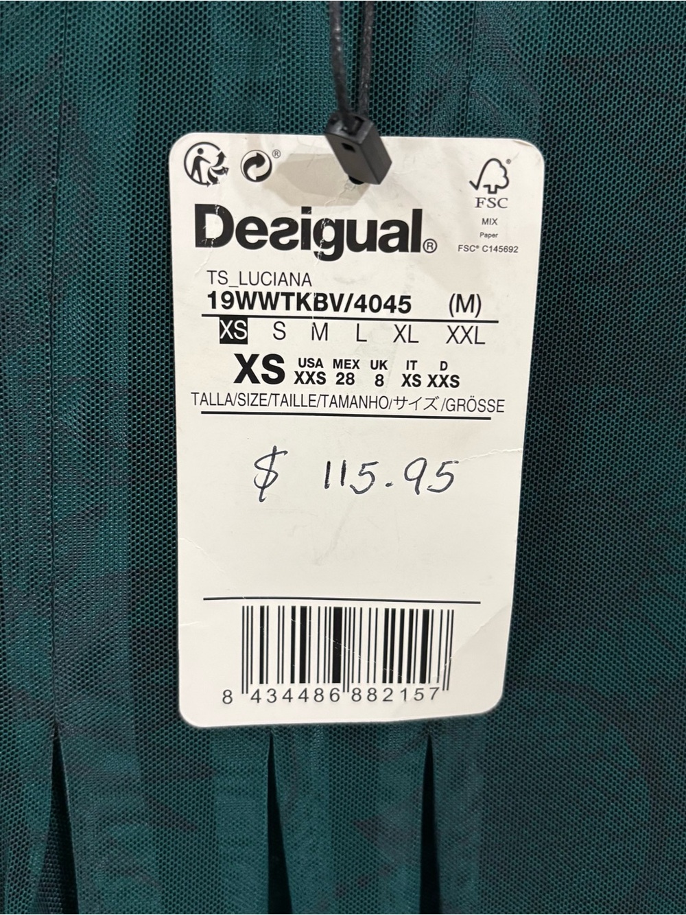 Desigual Luciana shirt in Verde Junco - Picture 10 of 11